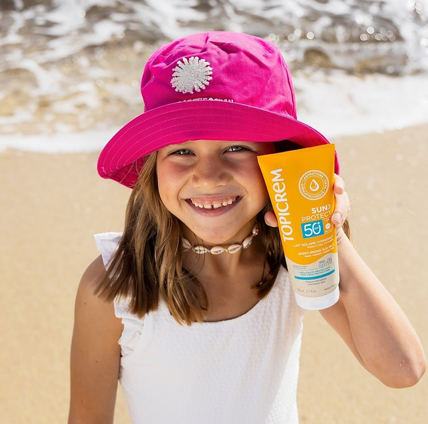 Солнцезащитное молочко SPF50+ в марке Топикрем