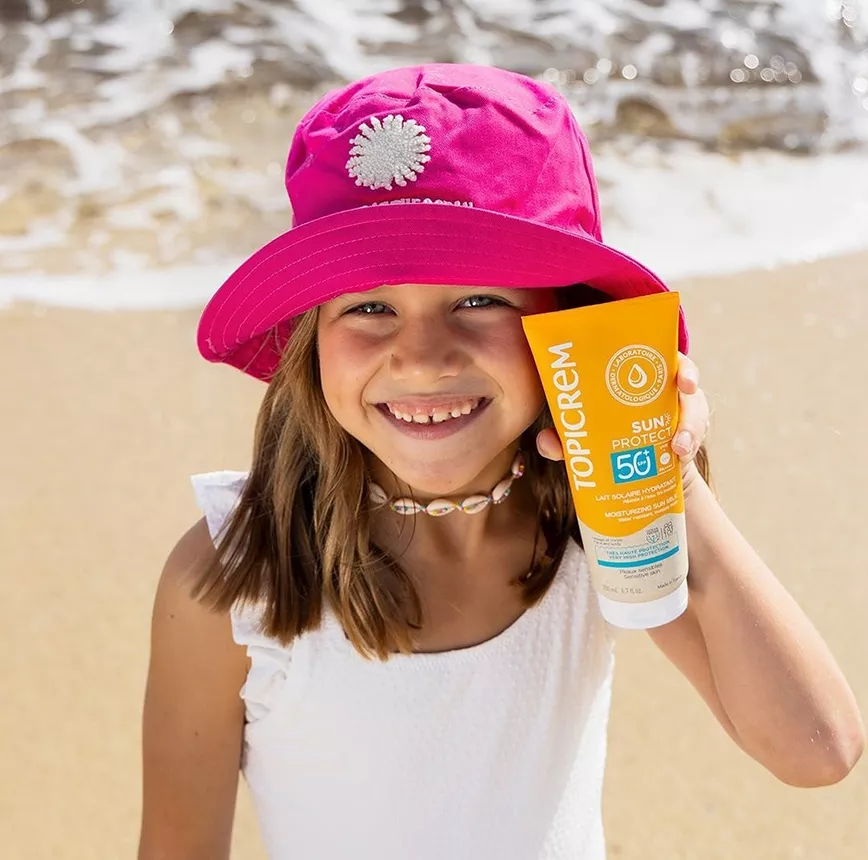 Солнцезащитное молочко SPF50+ в марке Топикрем